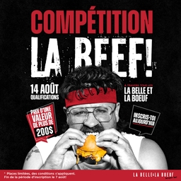 QUALIFICATIONS LA BEEF - COMPÉTITION DE MINI BURGERS